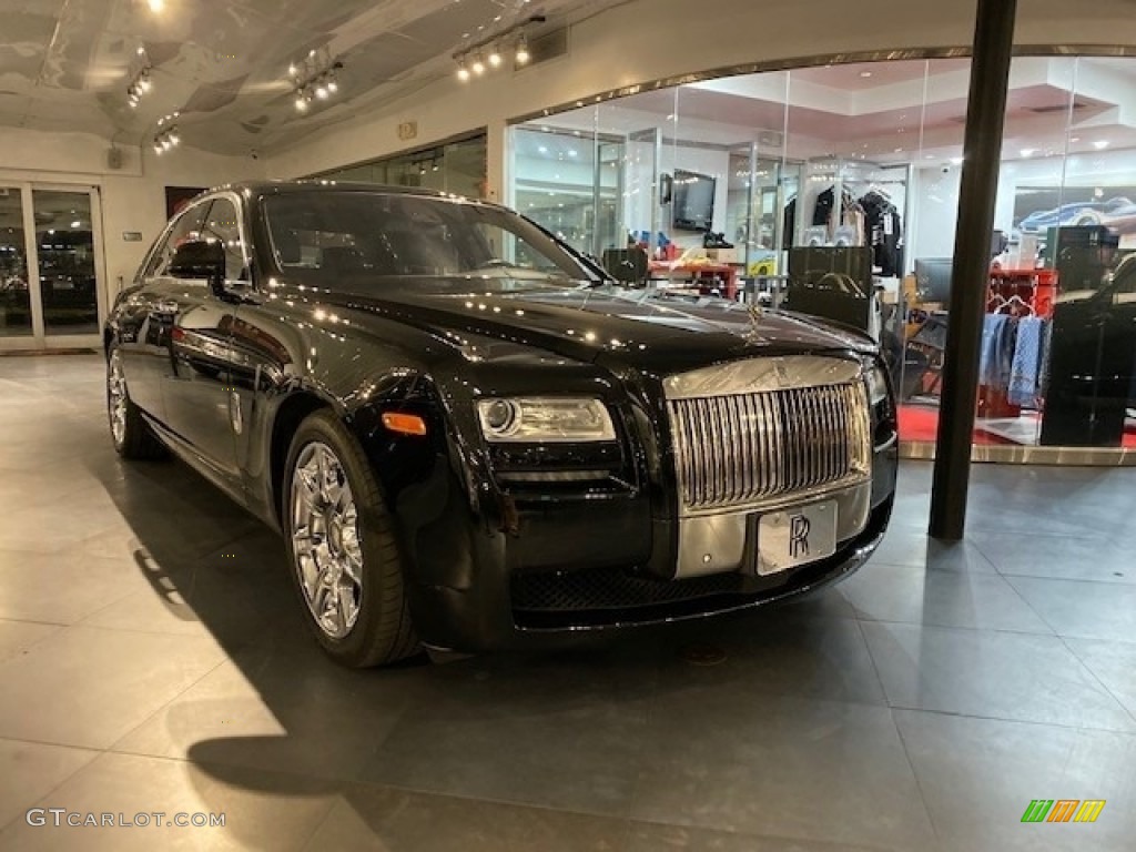 Diamond Black 2012 Rolls-Royce Ghost Standard Ghost Model Exterior Photo #136353137
