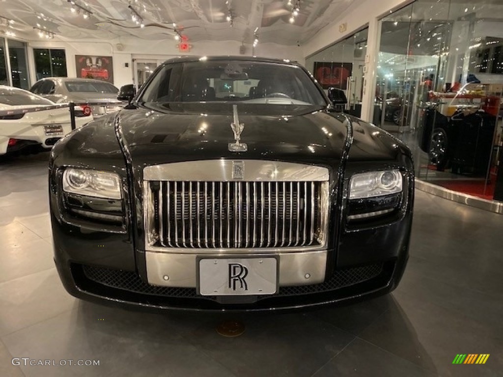 Diamond Black 2012 Rolls-Royce Ghost Standard Ghost Model Exterior Photo #136353346