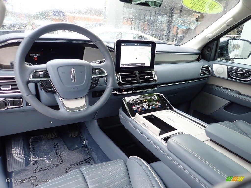 Coastal Blue Interior 2018 Lincoln Navigator Black Label 4x4 Photo #136356992