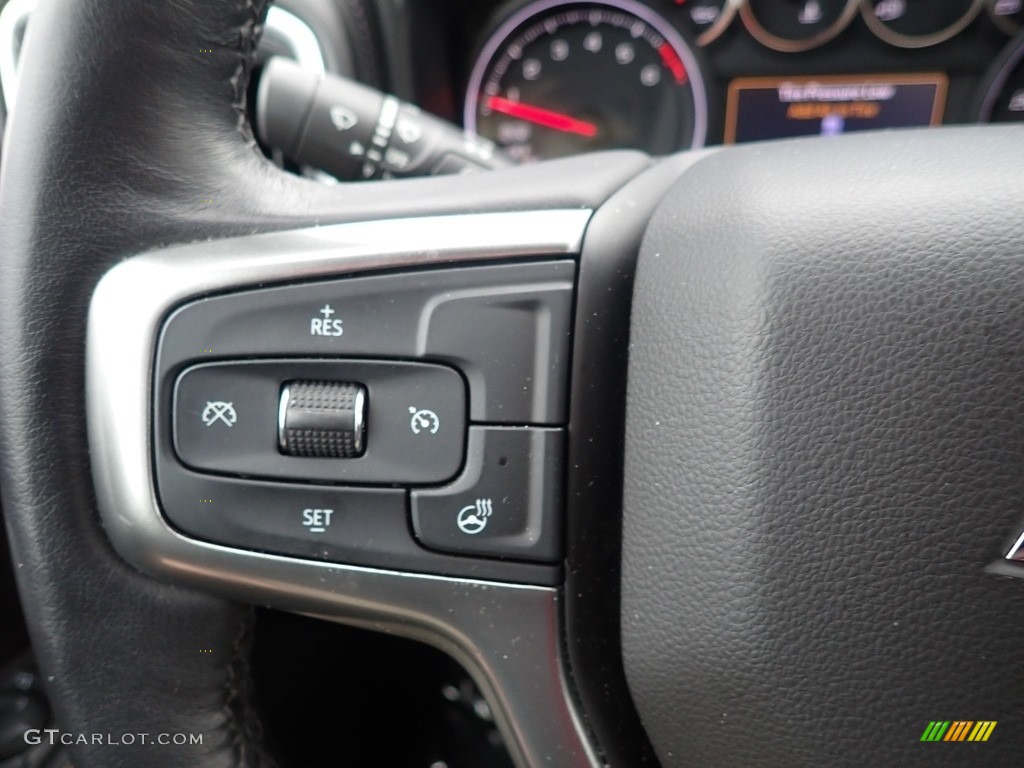 2019 Chevrolet Silverado 1500 LT Z71 Trail Boss Crew Cab 4WD Jet Black Steering Wheel Photo #136357043