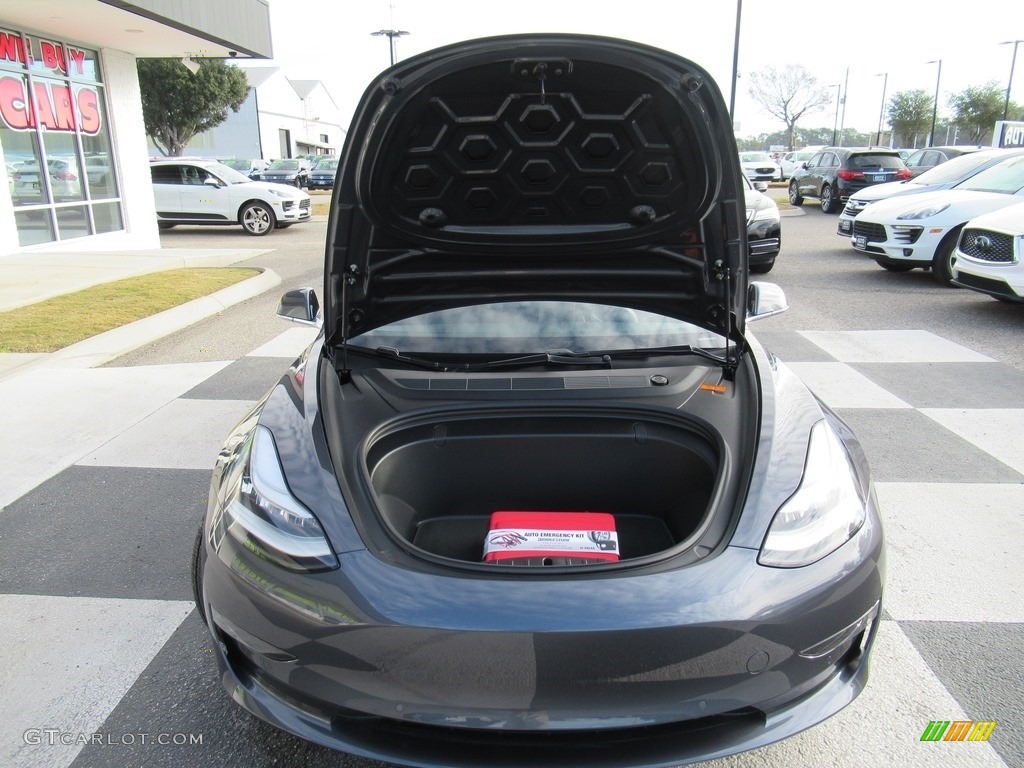 2018 Model 3 Long Range - Midnight Silver Metallic / Black photo #5