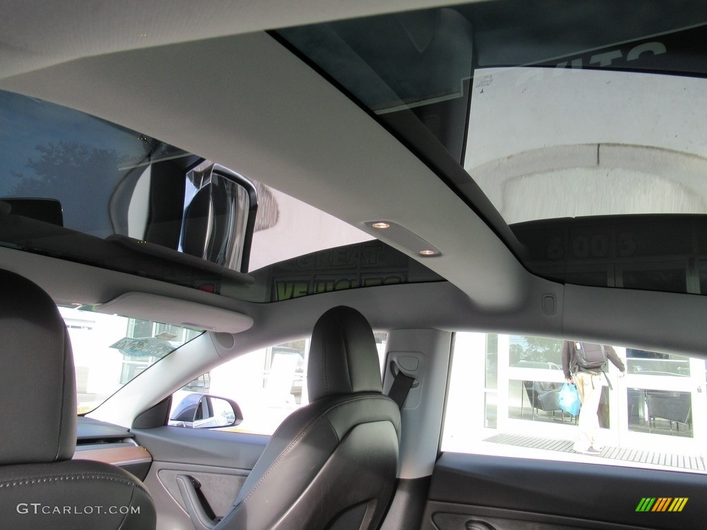 2018 Model 3 Long Range - Midnight Silver Metallic / Black photo #11