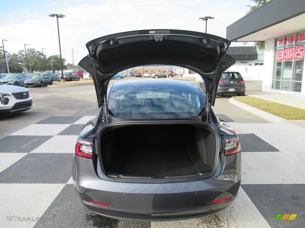 2018 Model 3 Long Range - Midnight Silver Metallic / Black photo #15