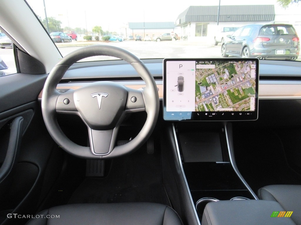 2018 Model 3 Long Range - Midnight Silver Metallic / Black photo #16