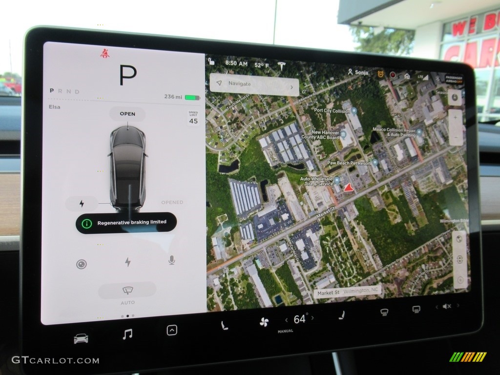 2018 Model 3 Long Range - Midnight Silver Metallic / Black photo #17