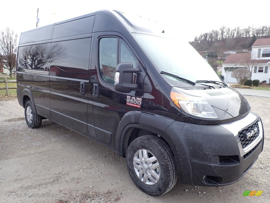 Black 2020 Ram ProMaster 2500 High Roof Cargo Van Exterior Photo #136360481