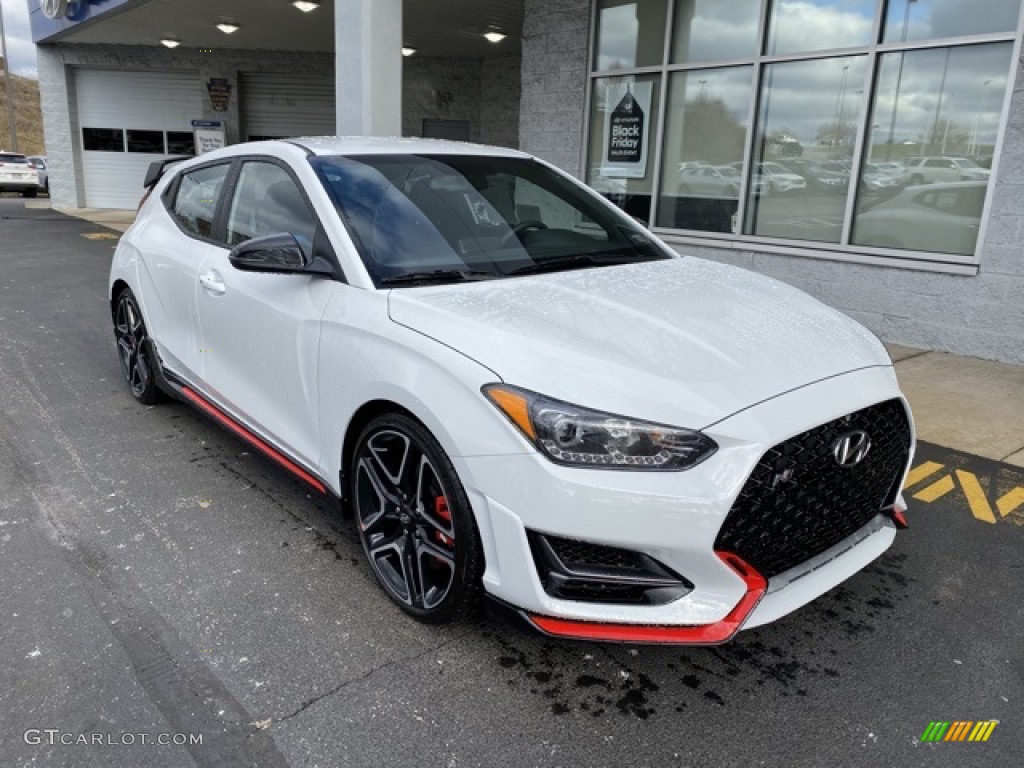 Chalk White 2020 Hyundai Veloster N Exterior Photo #136361090
