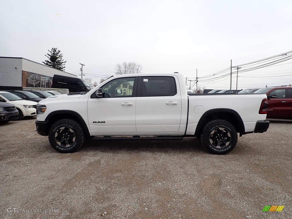 2020 1500 Rebel Crew Cab 4x4 - Bright White / Black photo #2