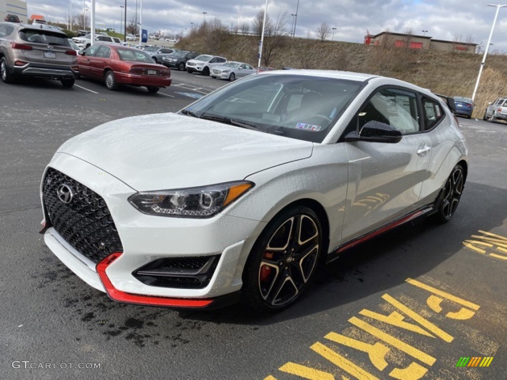 Chalk White 2020 Hyundai Veloster N Exterior Photo #136361152