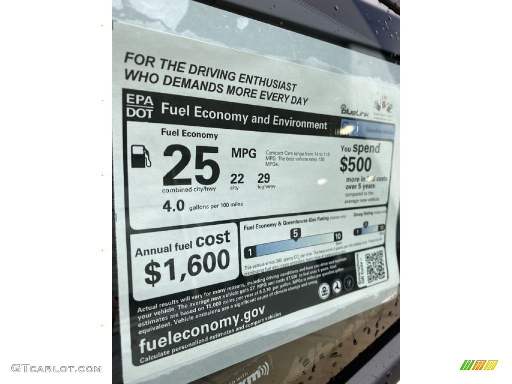 2020 Hyundai Veloster N Window Sticker Photos