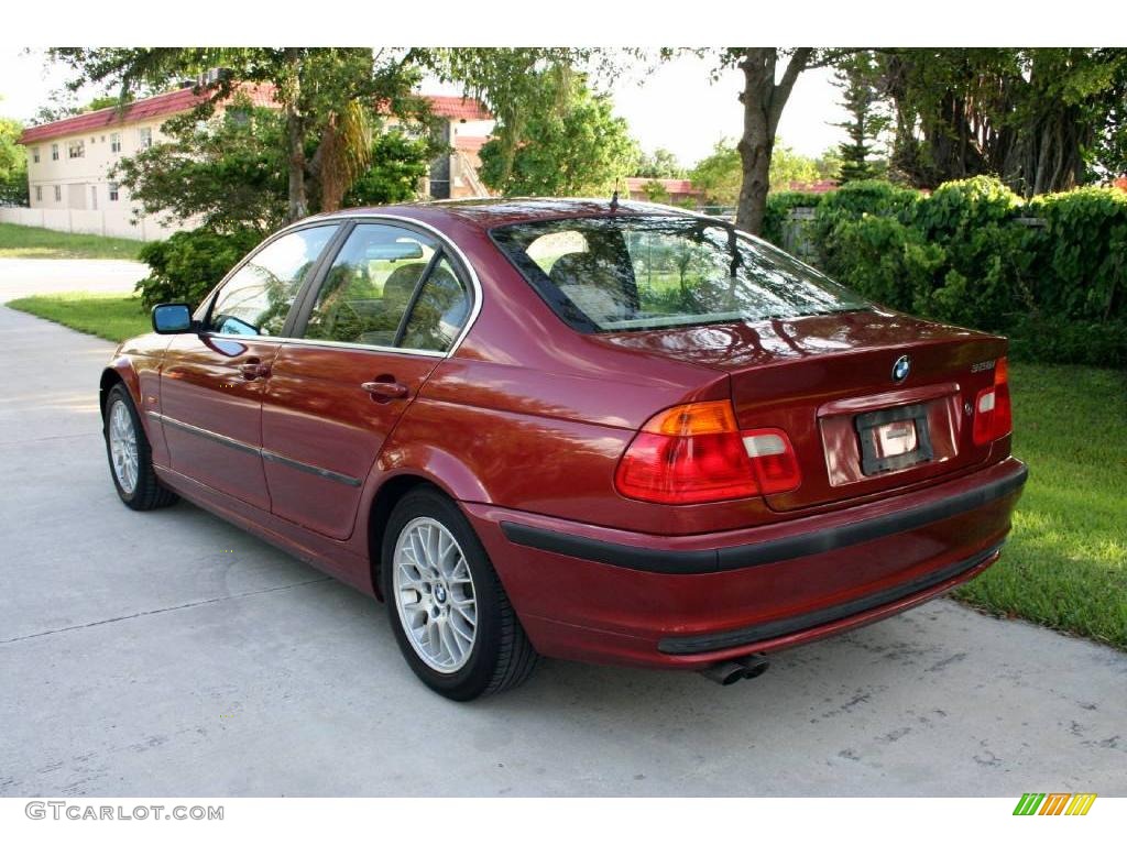 2000 3 Series 328i Sedan - Siena Red Metallic / Sand photo #8