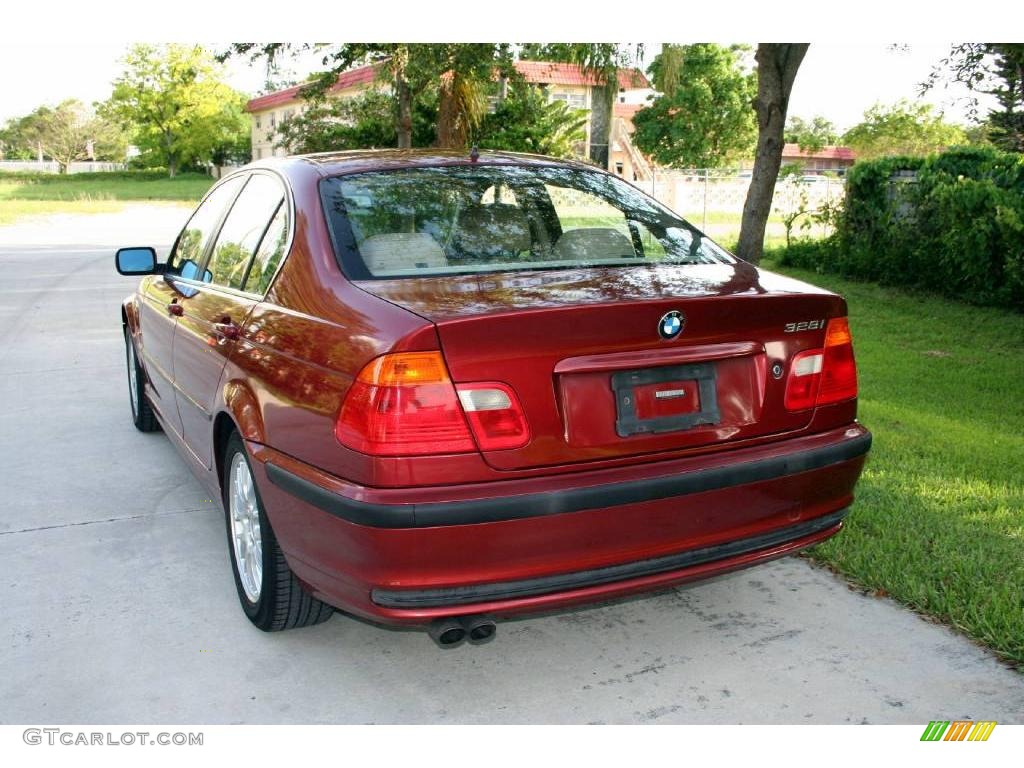 2000 3 Series 328i Sedan - Siena Red Metallic / Sand photo #9