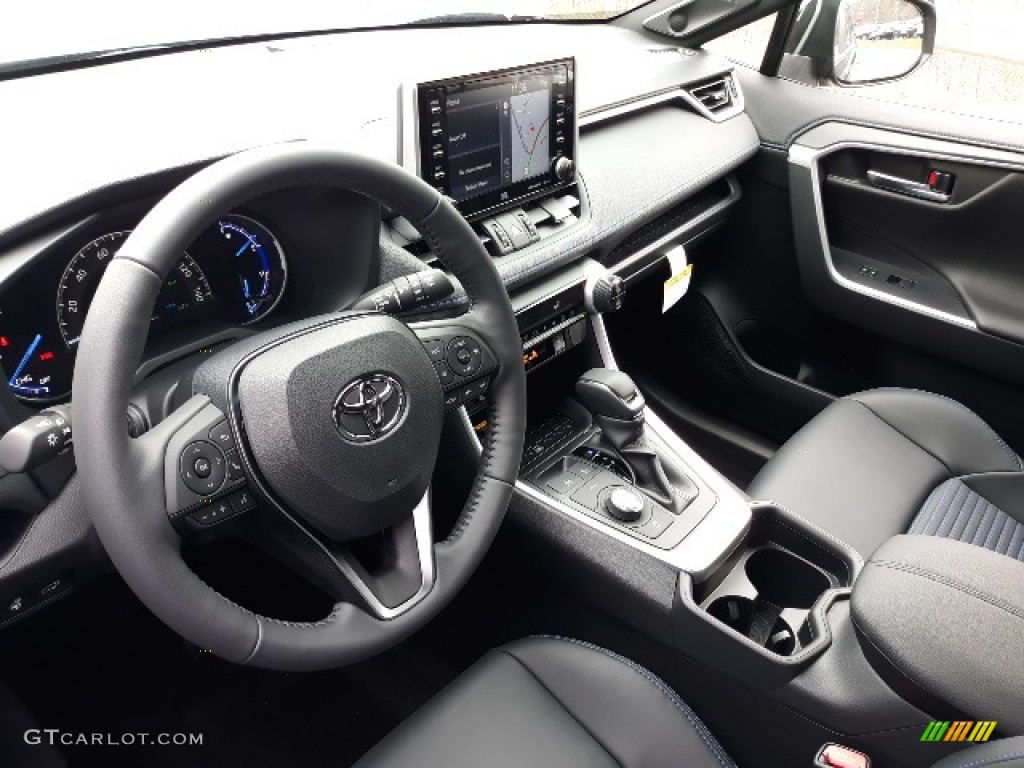 Black Interior 2020 Toyota RAV4 XSE AWD Hybrid Photo #136362737