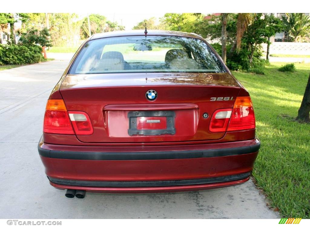 2000 3 Series 328i Sedan - Siena Red Metallic / Sand photo #10