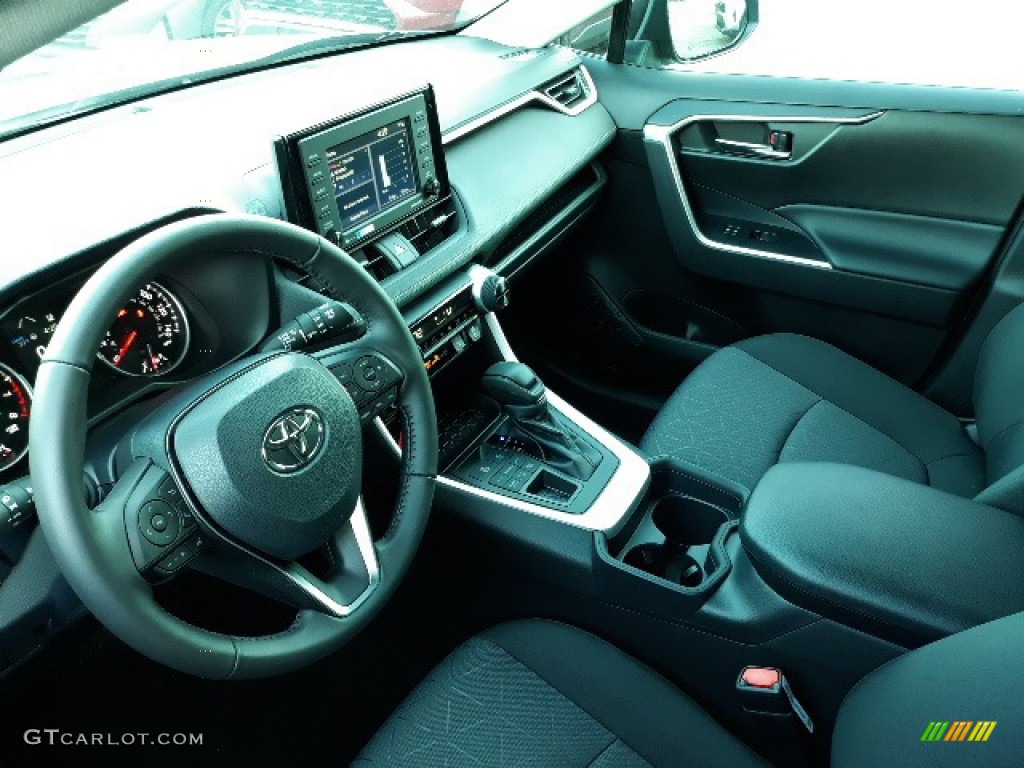 Black Interior 2020 Toyota RAV4 XLE AWD Photo #136364062