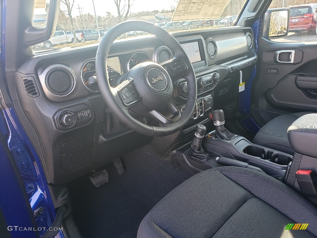 2020 Wrangler Unlimited Sport 4x4 - Ocean Blue Metallic / Black photo #7