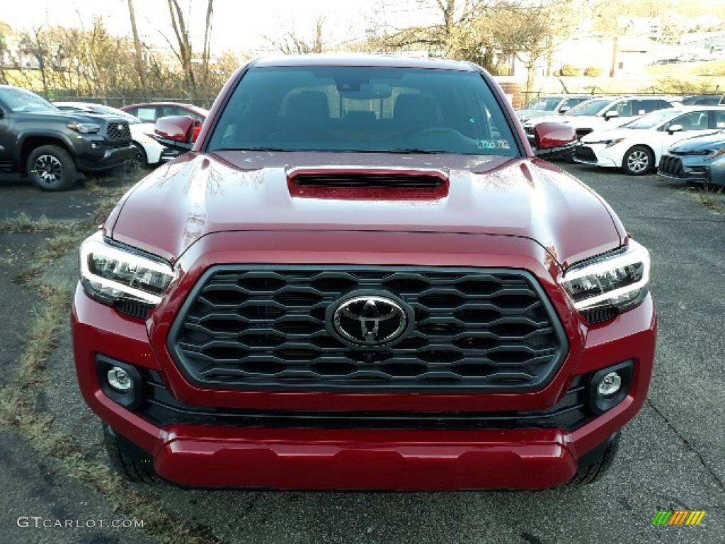 2020 Tacoma TRD Sport Double Cab 4x4 - Barcelona Red Metallic / Black photo #7