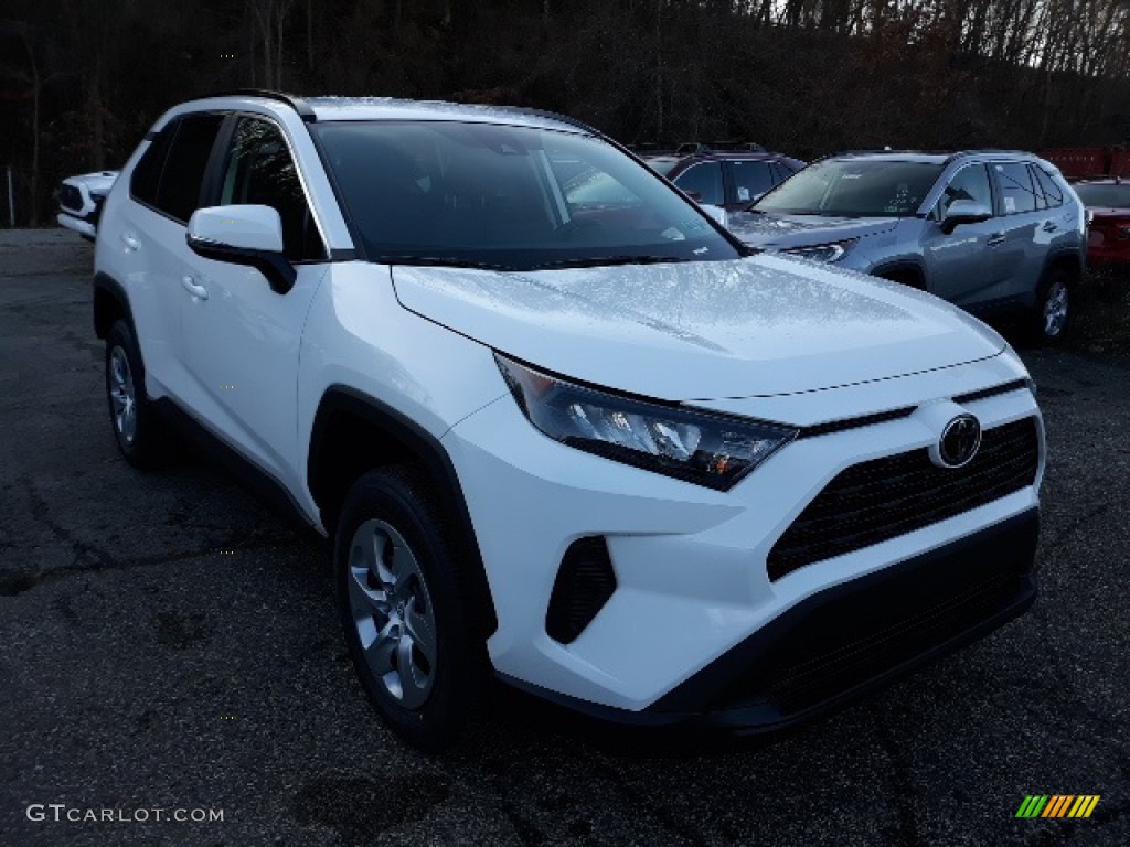 Super White 2020 Toyota RAV4 LE AWD Exterior Photo #136364800