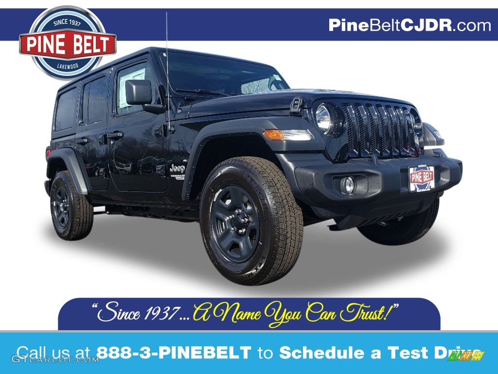 2020 Wrangler Unlimited Sport 4x4 - Black / Black photo #1