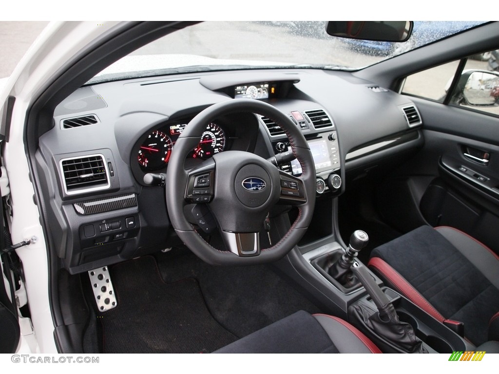 2019 WRX Premium - Crystal White Pearl / Black Ultrasuede/Carbon Black photo #10