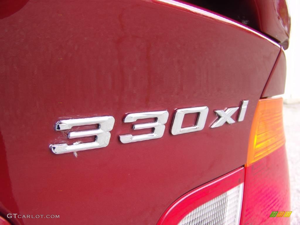 2001 3 Series 330xi Sedan - Siena Red Metallic / Black photo #11
