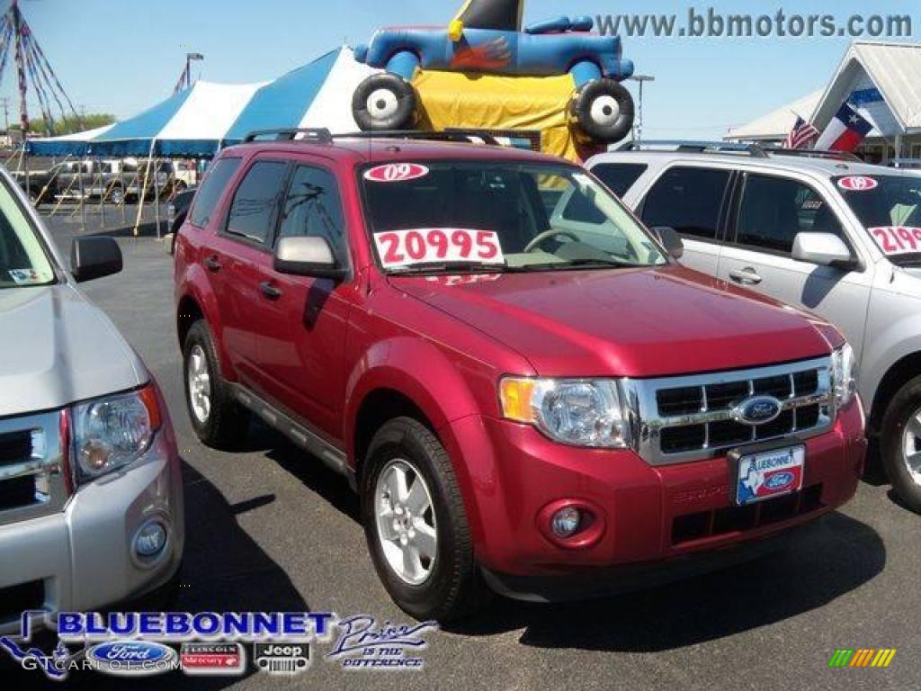 2009 Escape XLT V6 - Sangria Red Metallic / Stone photo #5