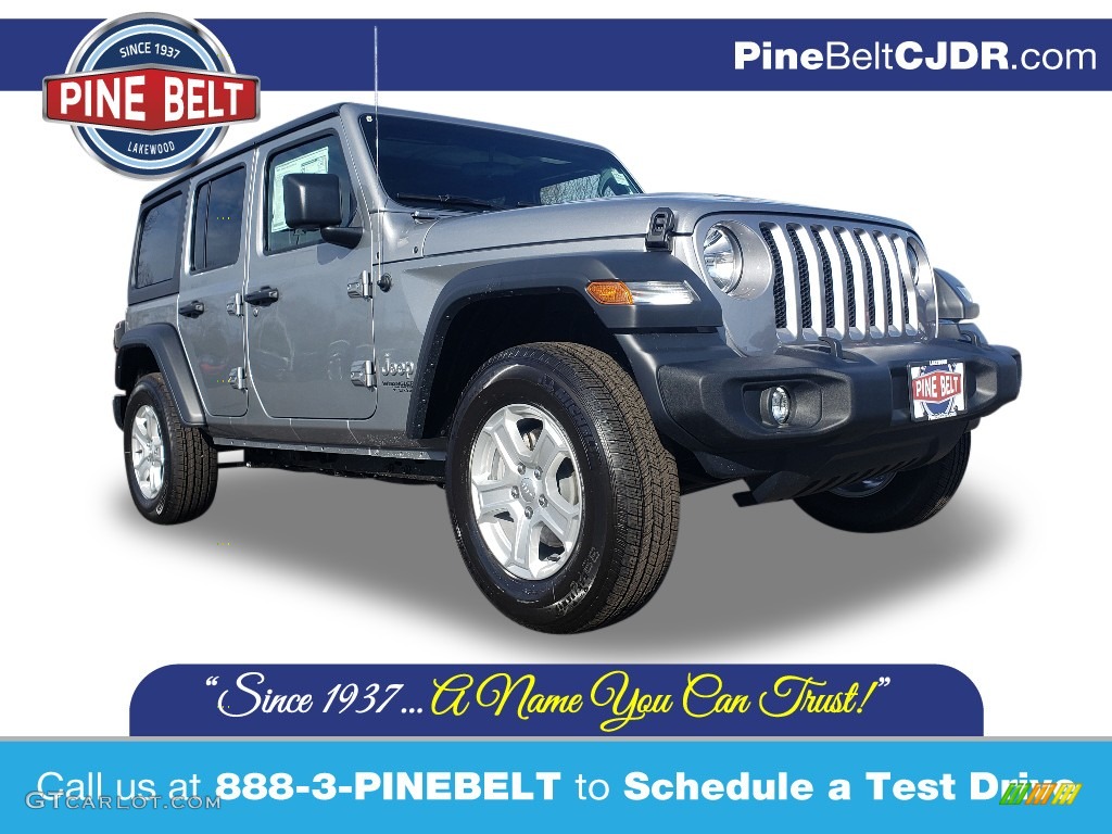 2020 Wrangler Unlimited Sport 4x4 - Billet Silver Metallic / Black photo #1