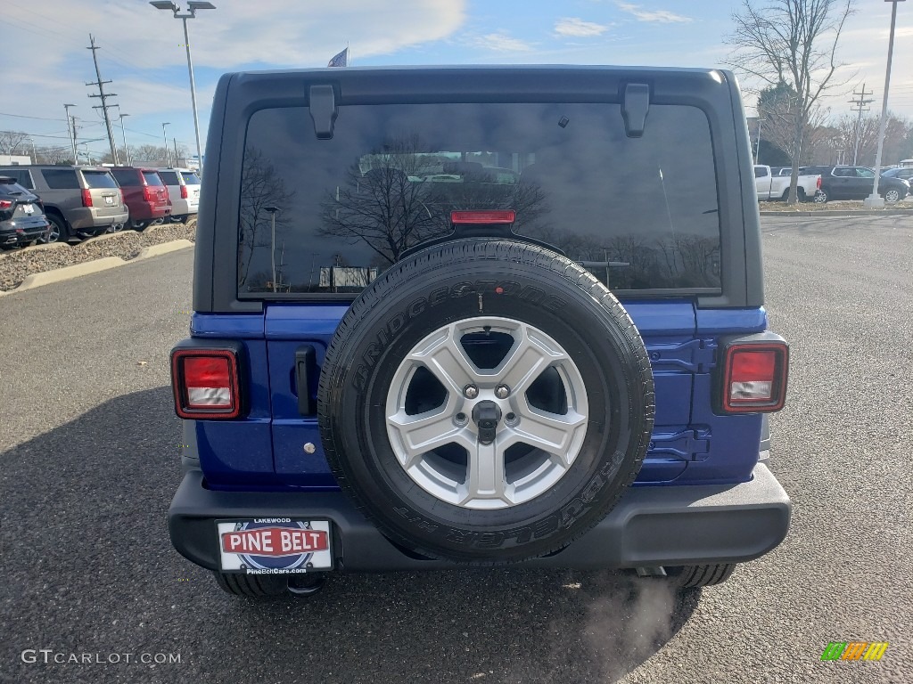 2020 Wrangler Unlimited Sport 4x4 - Ocean Blue Metallic / Black photo #5