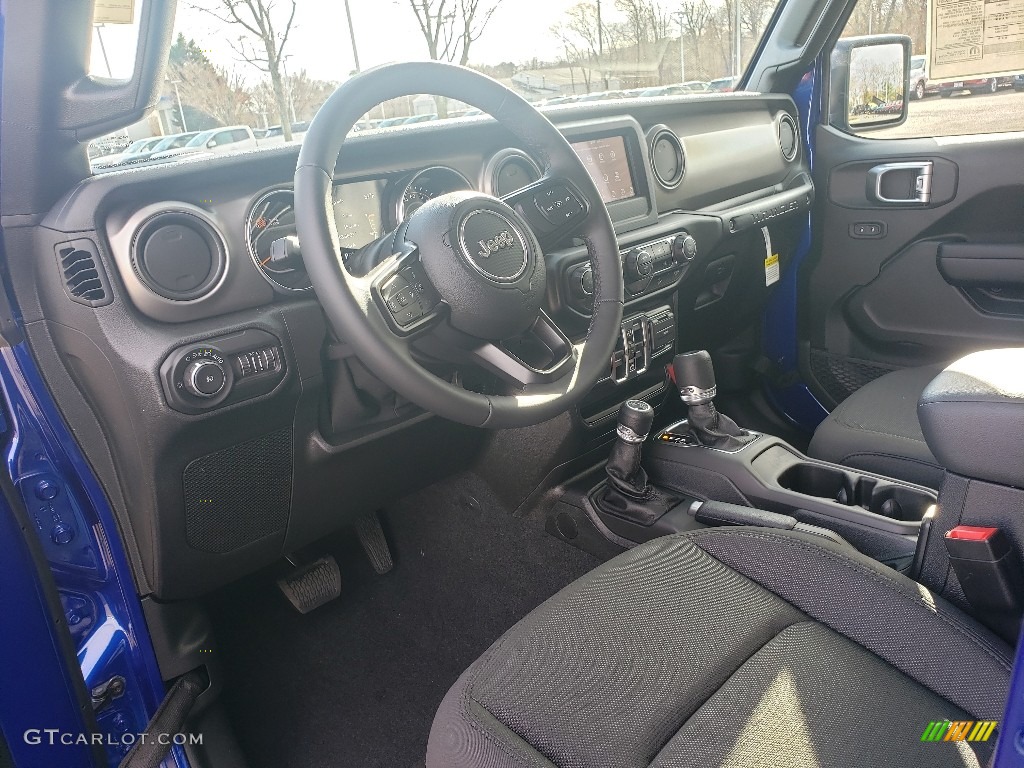 2020 Wrangler Unlimited Sport 4x4 - Ocean Blue Metallic / Black photo #7