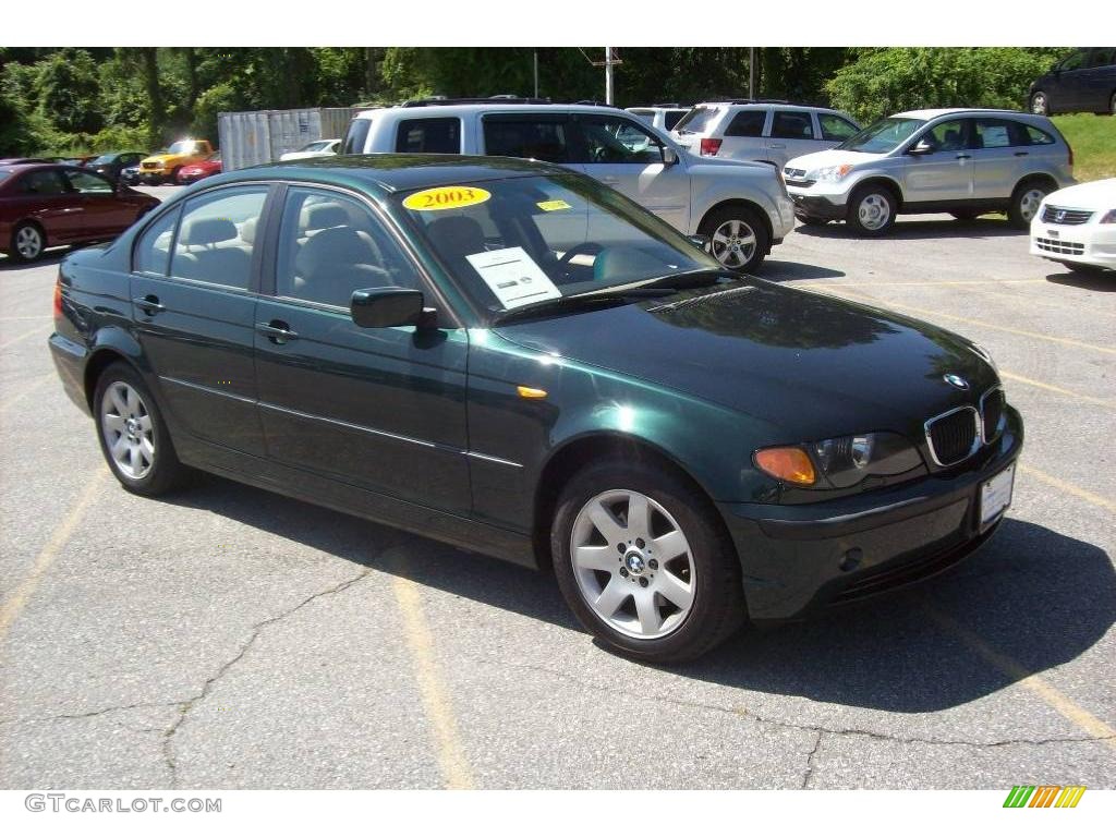 2003 3 Series 325xi Sedan - Oxford Green Metallic / Sand photo #1