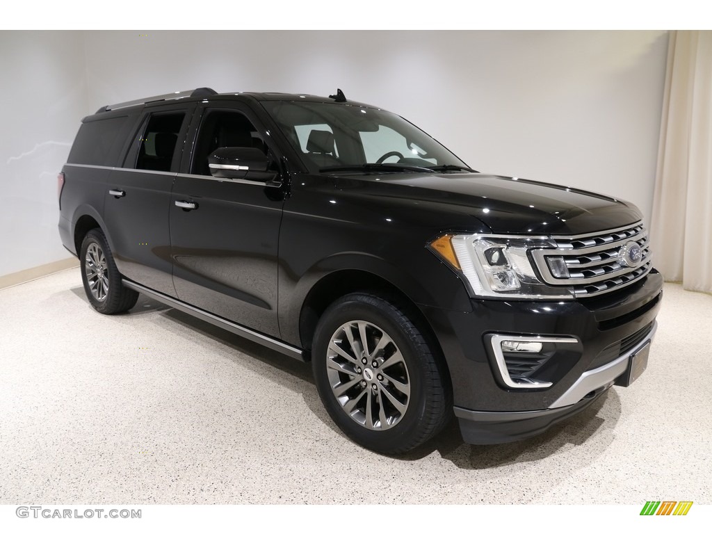 2019 Expedition Limited Max 4x4 - Agate Black Metallic / Ebony photo #1