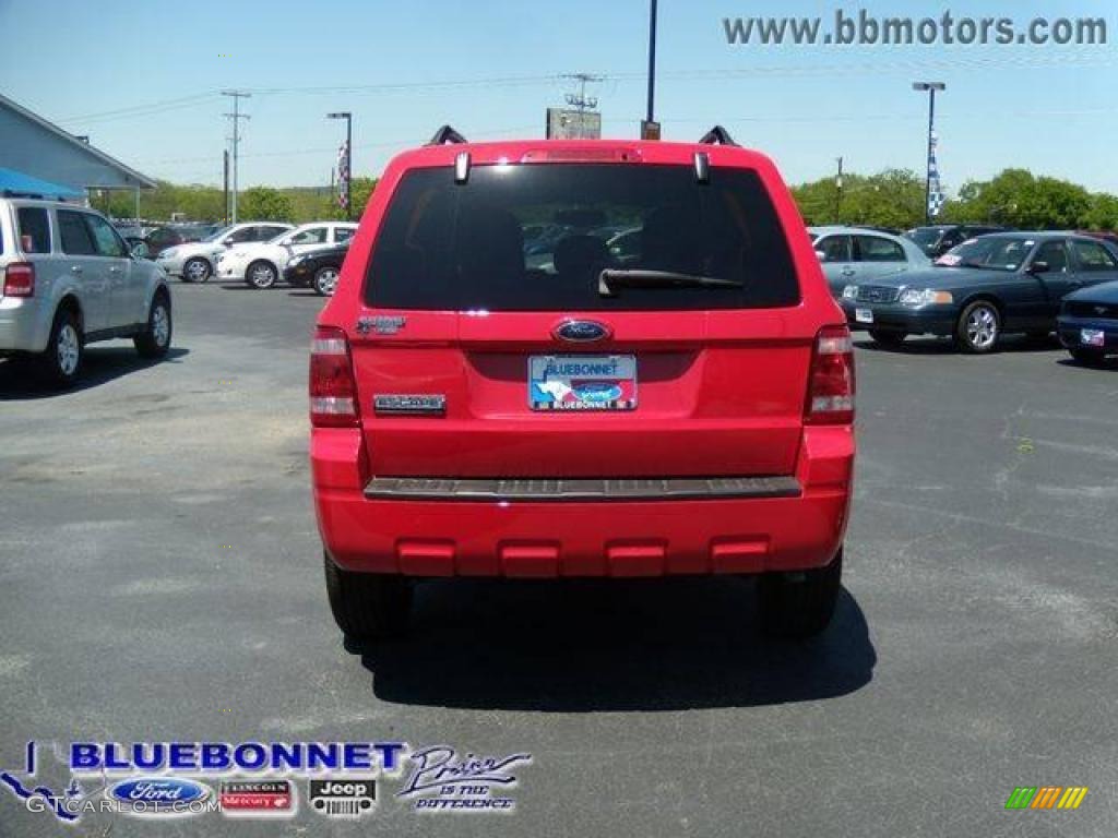 2009 Escape XLT V6 - Torch Red / Charcoal photo #4