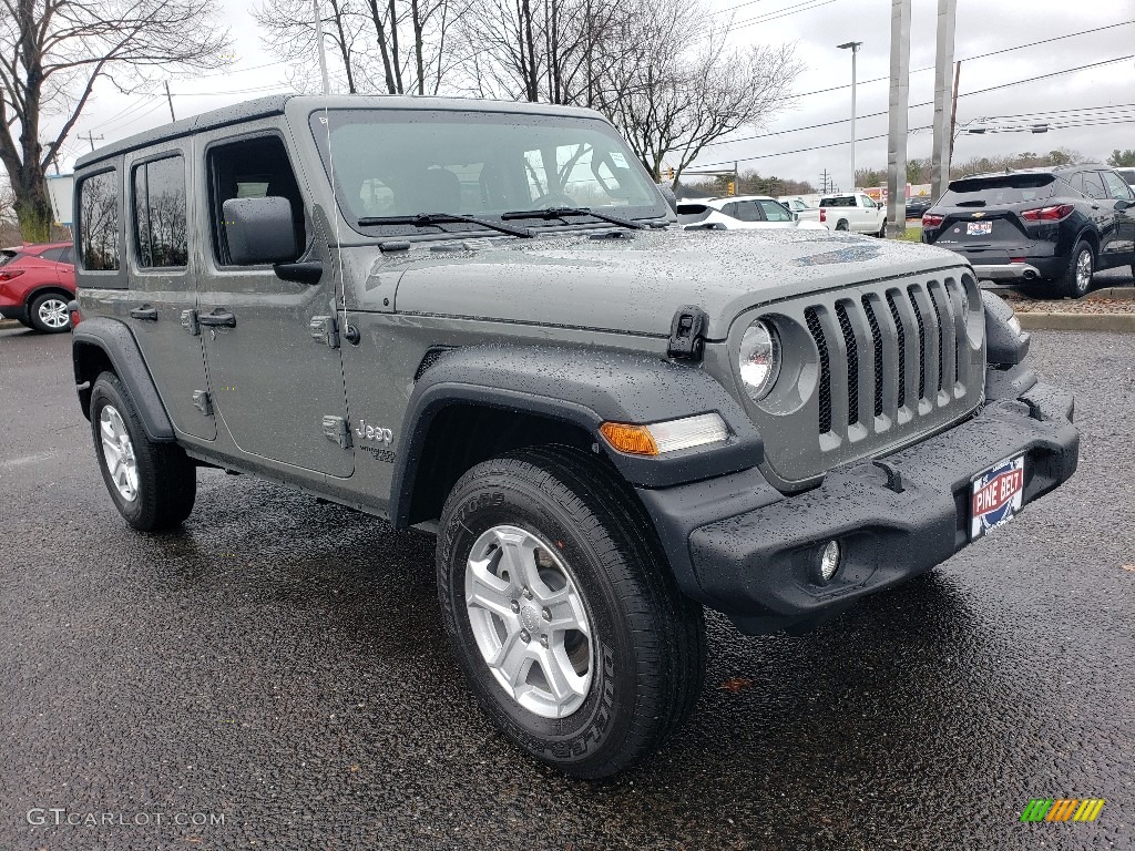 2020 Wrangler Unlimited Sport 4x4 - Sting-Gray / Black photo #1