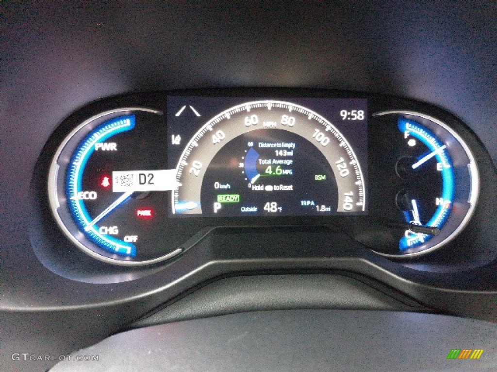 2020 Toyota RAV4 Limited AWD Hybrid Gauges Photo #136372588