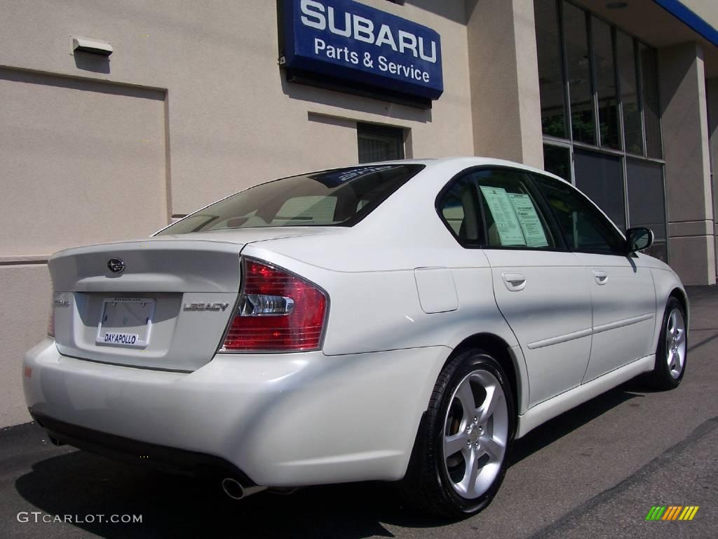 2006 Legacy 2.5i Limited Sedan - Satin White Pearl / Taupe photo #3