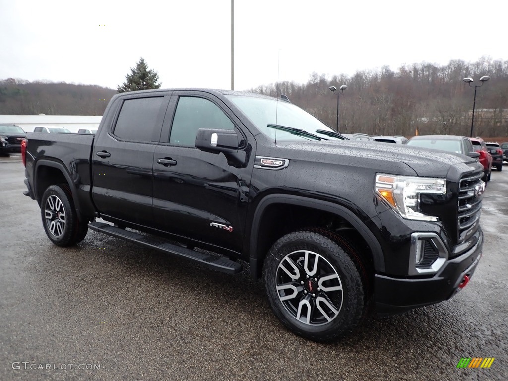 Onyx Black 2020 GMC Sierra 1500 AT4 Crew Cab 4WD Exterior Photo #136373686