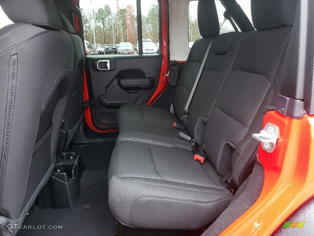 Black Interior 2020 Jeep Wrangler Unlimited Sport 4x4 Photo #136374076