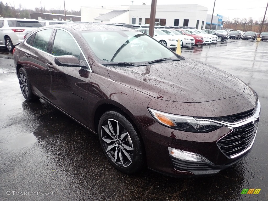 Black Cherry Metallic 2020 Chevrolet Malibu RS Exterior Photo #136375261