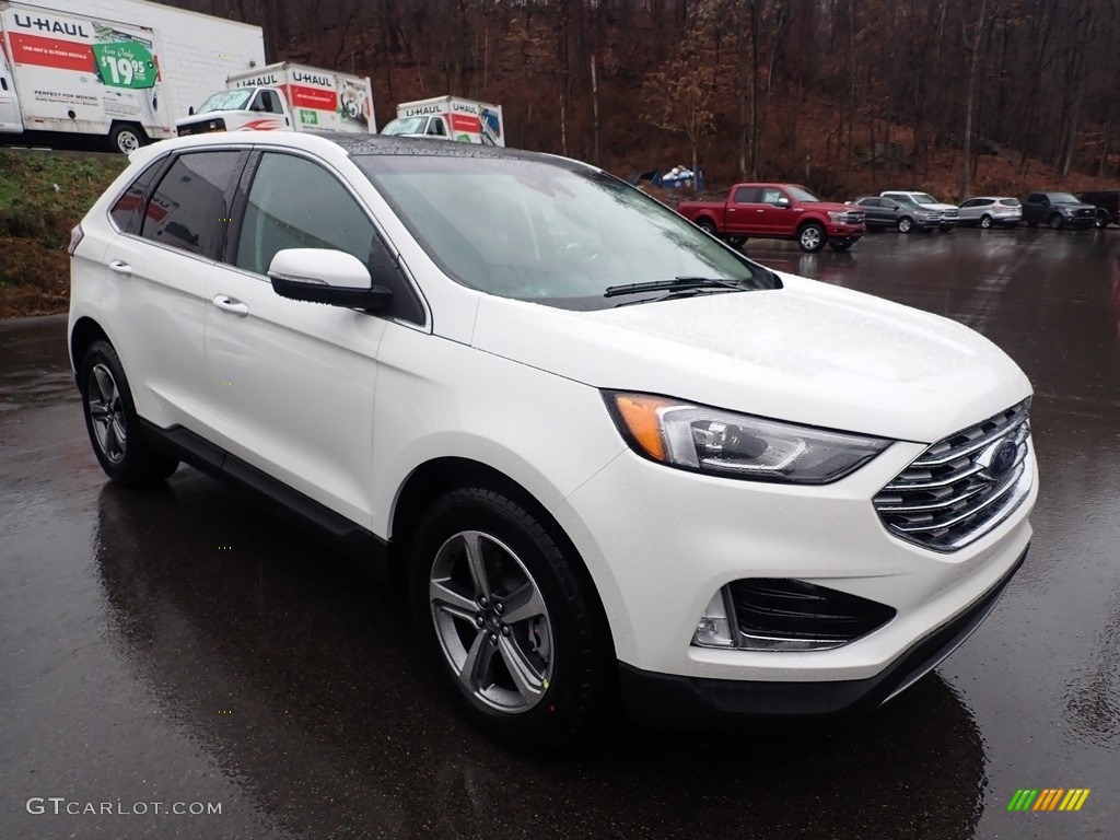 Star White Metallic Tri-Coat 2020 Ford Edge SEL AWD Exterior Photo #136376050