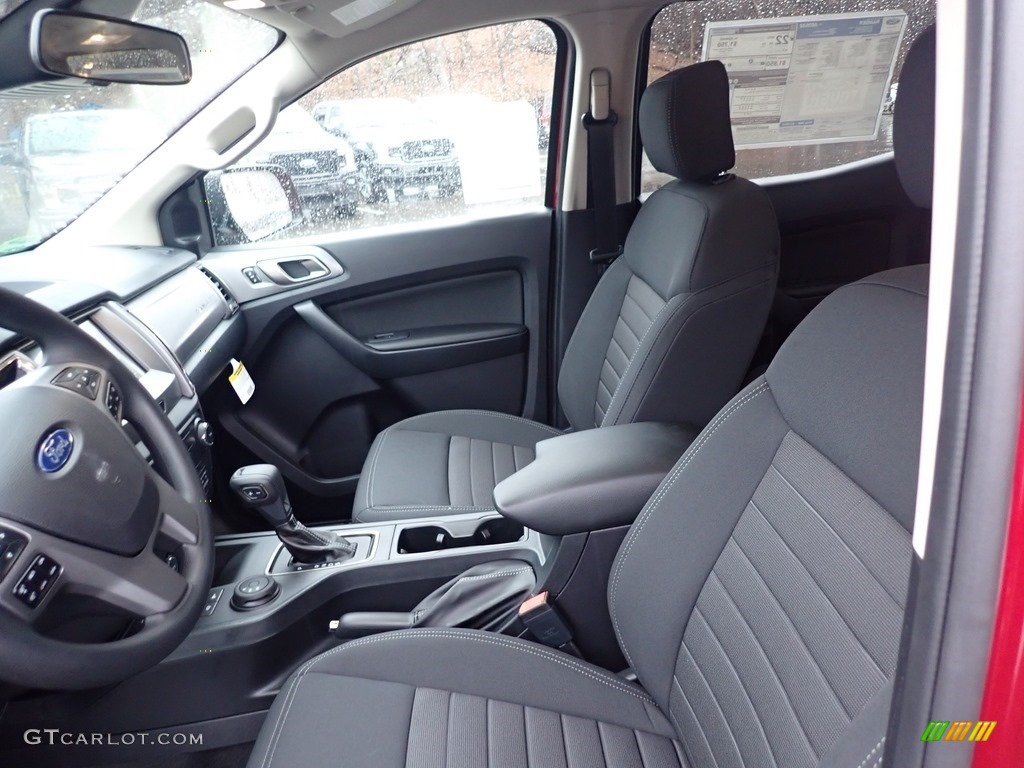 Ebony Interior 2020 Ford Ranger XLT SuperCrew 4x4 Photo #136377328