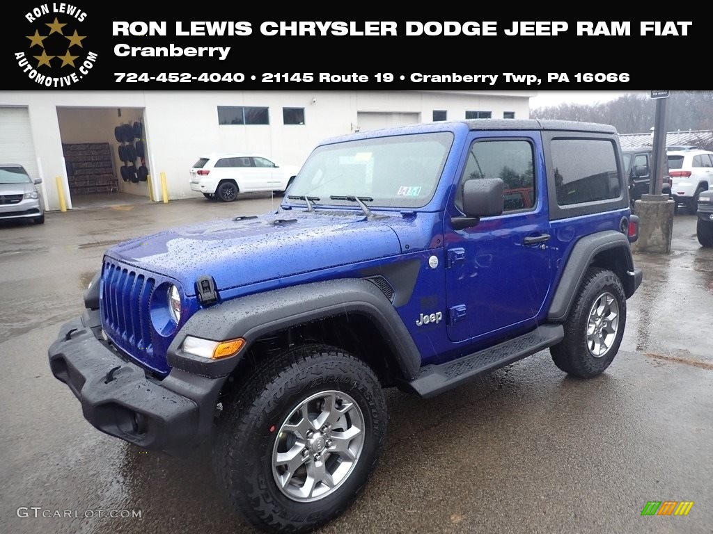 Ocean Blue Metallic Jeep Wrangler