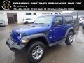 2020 Ocean Blue Metallic Jeep Wrangler Sport 4x4 #136369890