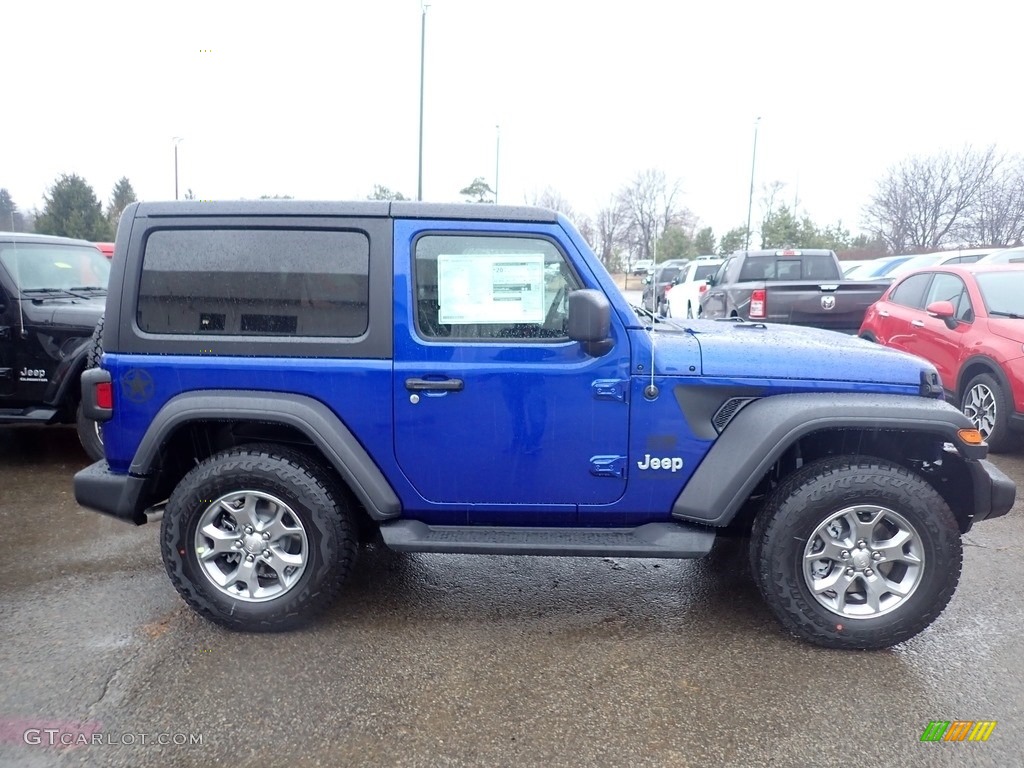 Ocean Blue Metallic 2020 Jeep Wrangler Sport 4x4 Exterior Photo #136377541