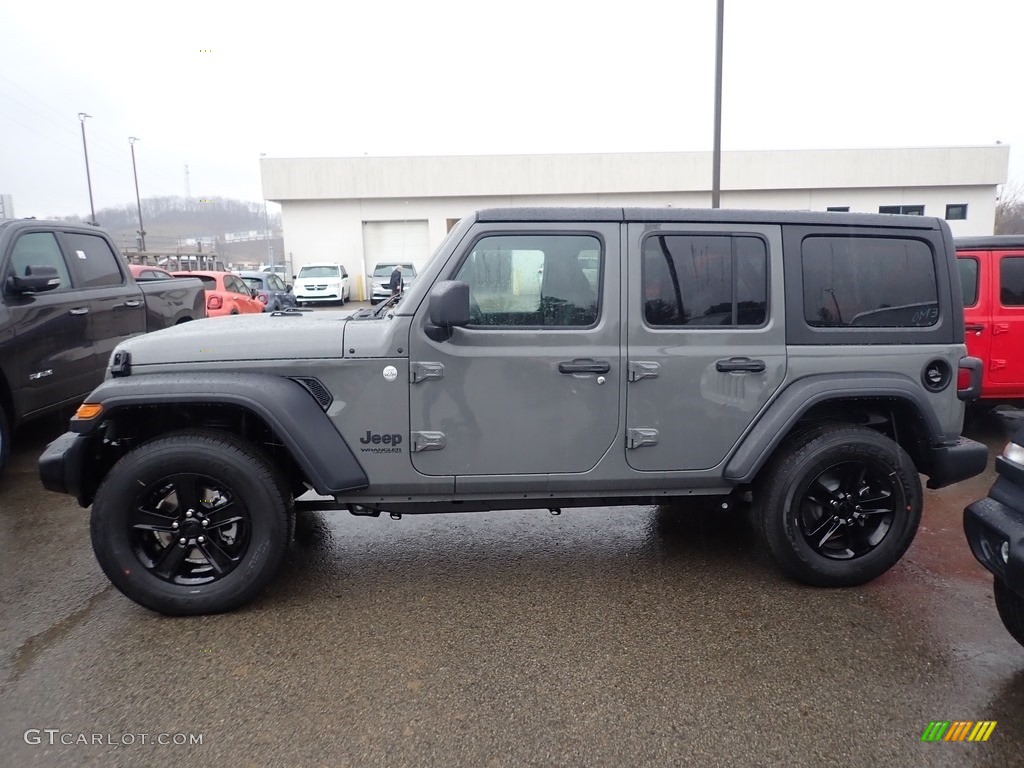 Sting-Gray 2020 Jeep Wrangler Unlimited Sport 4x4 Exterior Photo #136379299
