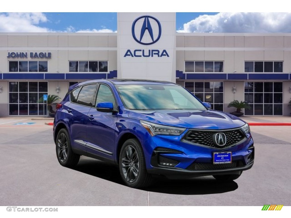 2020 RDX A-Spec AWD - Apex Blue Pearl / Red photo #1