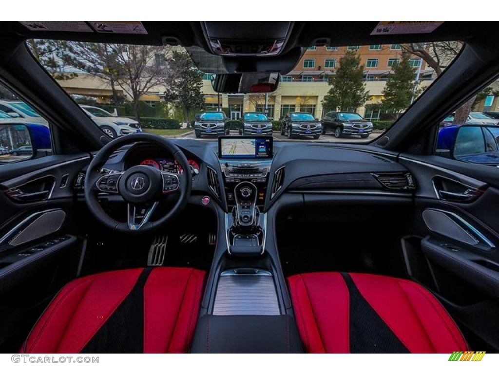 2020 Acura RDX A-Spec AWD Red Dashboard Photo #136380229