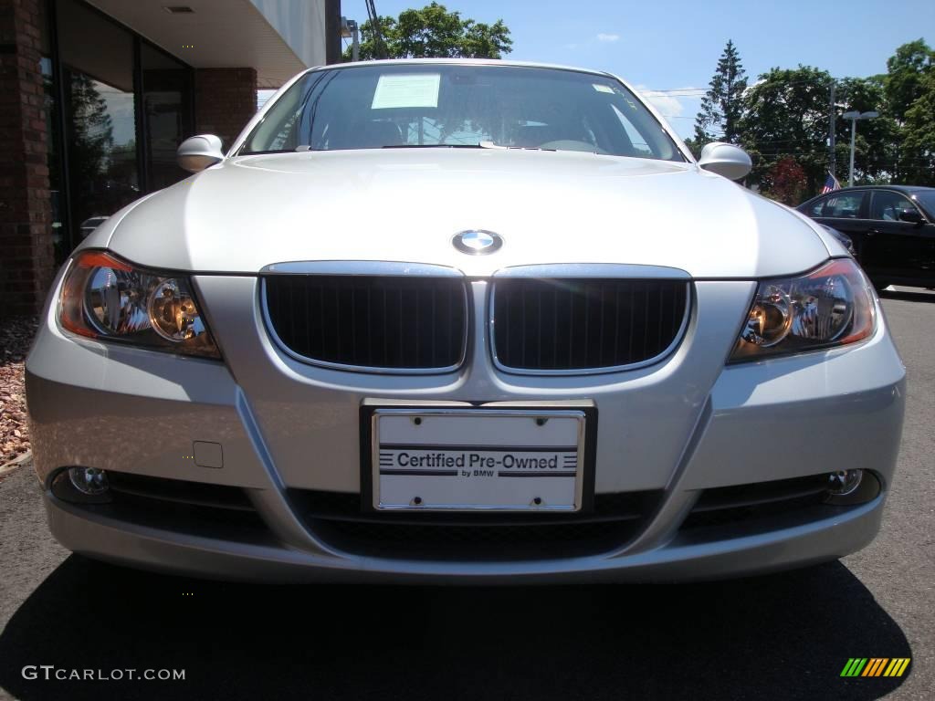 2008 3 Series 328i Sedan - Titanium Silver Metallic / Black photo #2