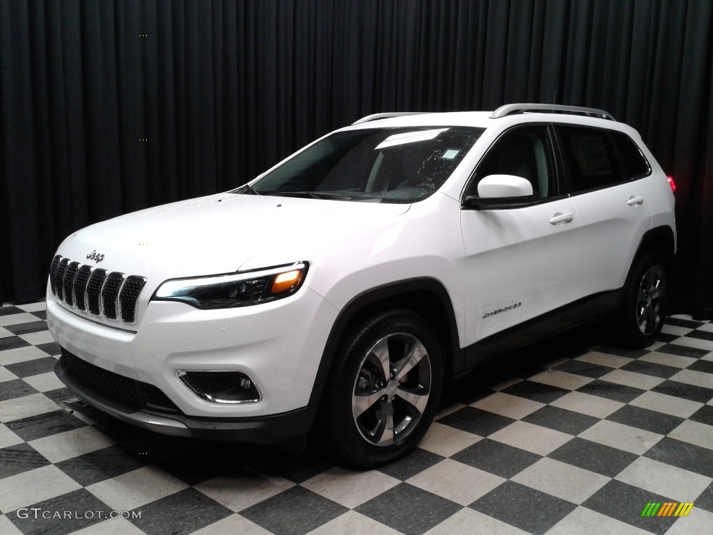 2020 Cherokee Limited - Bright White / Ski Gray/Black photo #2