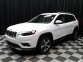2020 Bright White Jeep Cherokee Limited  photo #2