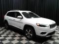 2020 Bright White Jeep Cherokee Limited  photo #4